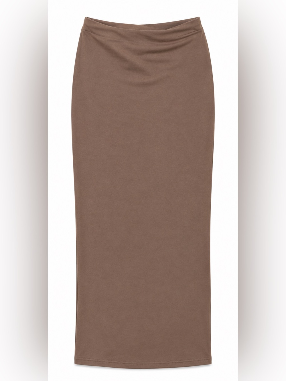 naked wardrobe Brown Midi Pencil Skirt